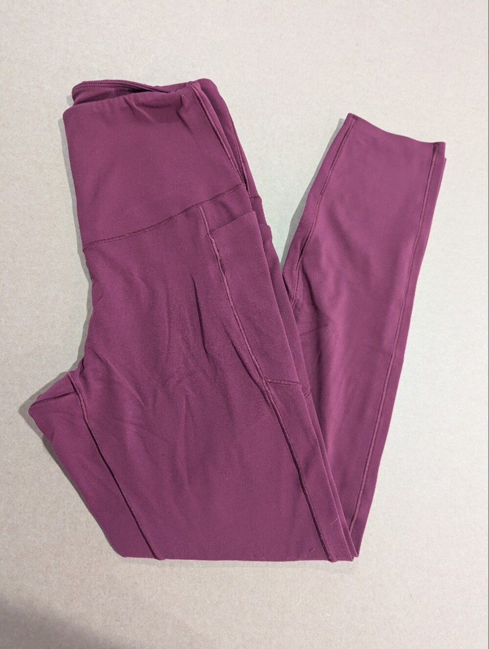 RHONE Revive Leggings 25" 7/8 Pocket Legging Dark Berry Burgundy Sz S *NWOT